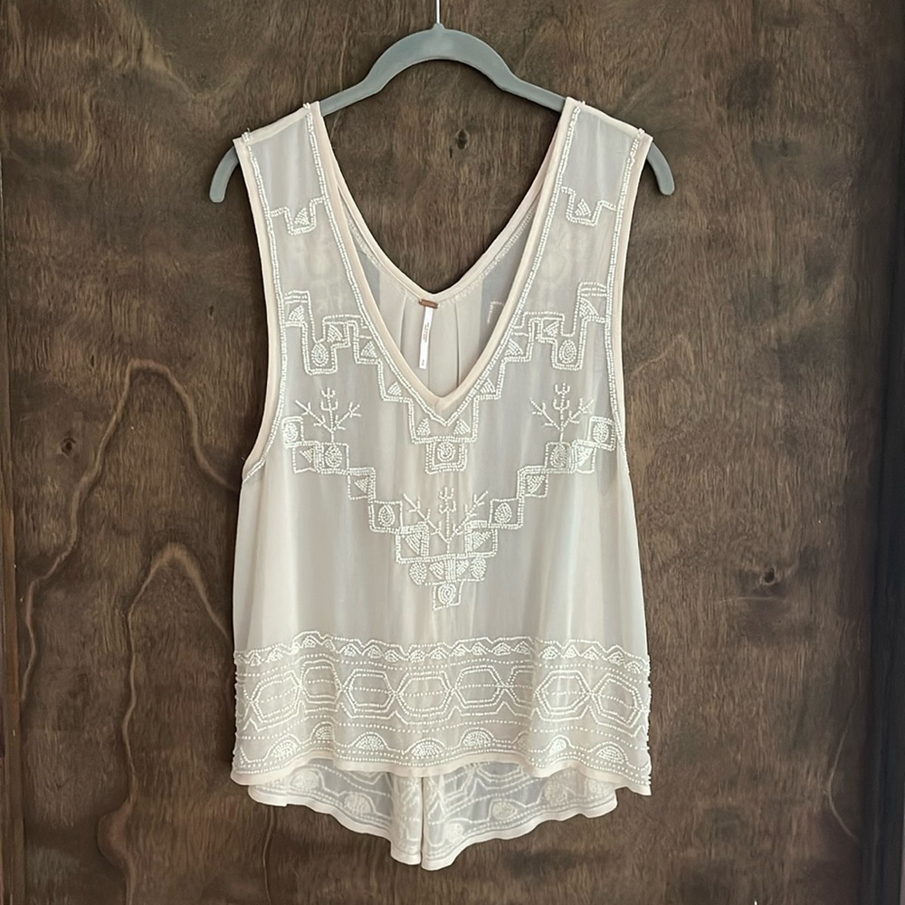 Free People beaded tank